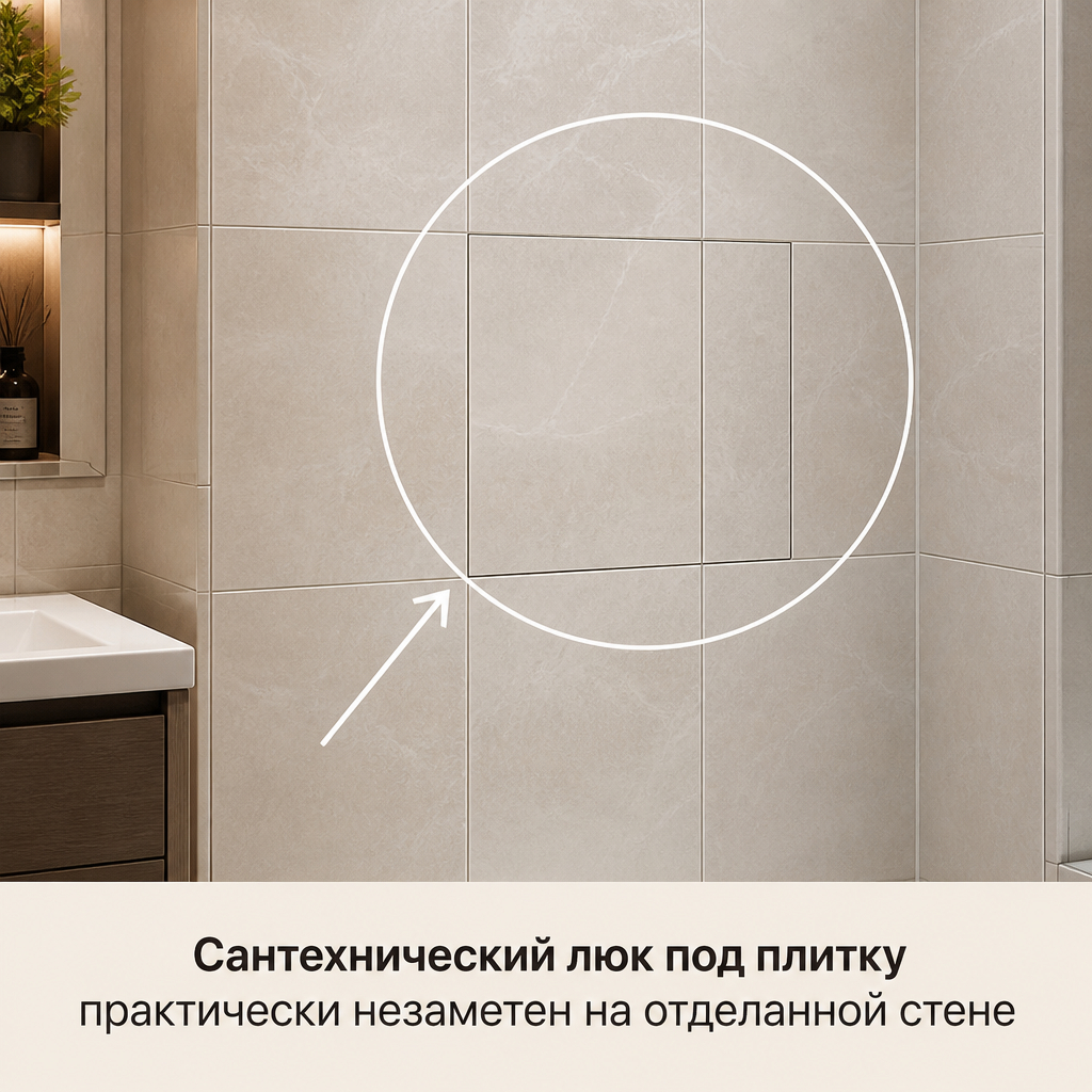 Сантехнический люк под плитку